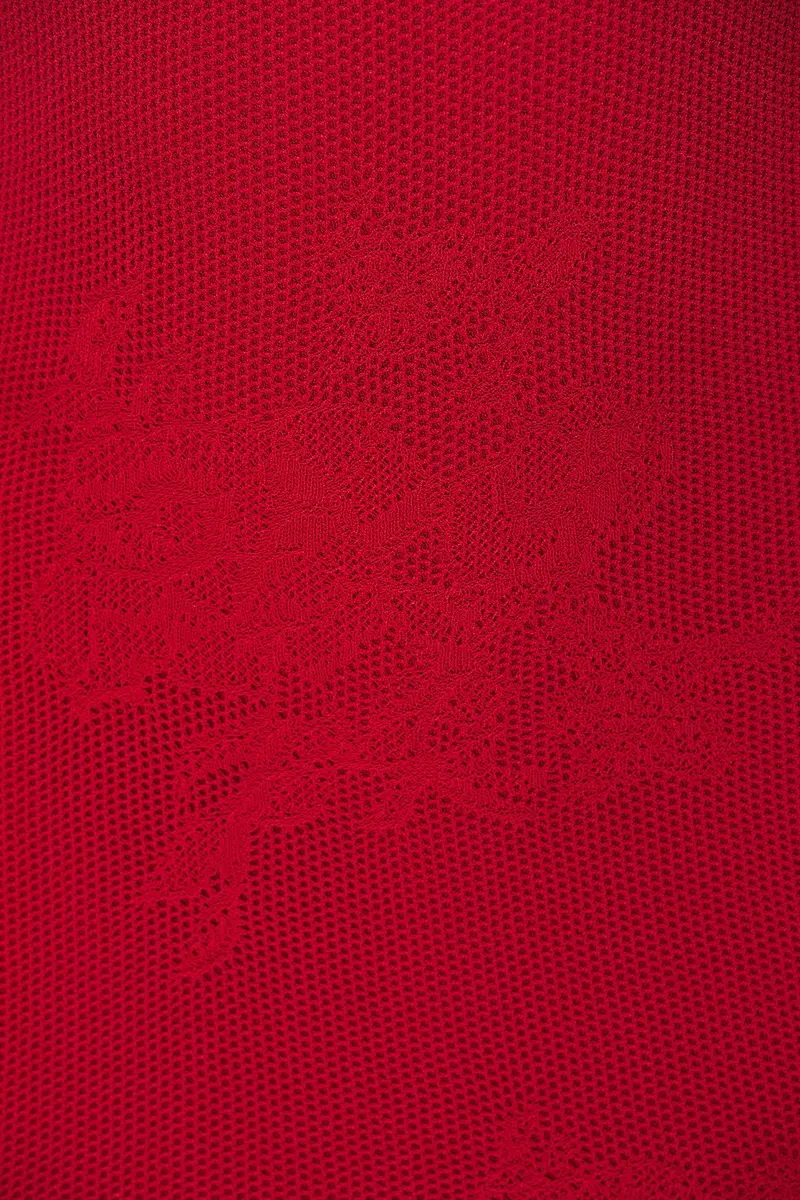 Fleur du Mal Lace Pointelle Knit Racer Dress | Thumbnail 4 Fleur du Mal Lace Pointelle Knit Racer Dress | Thumbnail 4