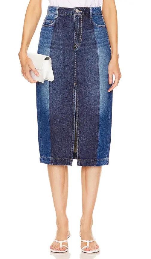 GRLFRND Robin Seamed Tonal Midi Skirt | Image 1 GRLFRND Robin Seamed Tonal Midi Skirt | Image 1