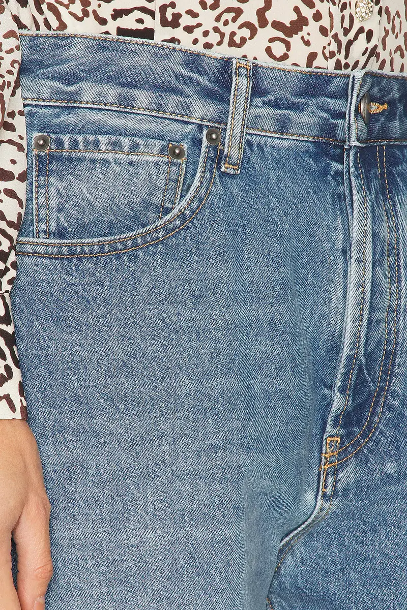Alessandra Rich Low Waist Baggy Wide Leg Jeans | Thumbnail 6