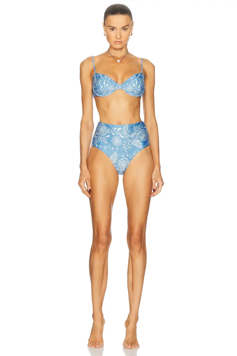 Agua by Agua Bendita Magenta Bikini Bottom | Thumbnail 4