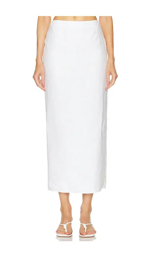 Helsa Linen Maxi Skirt