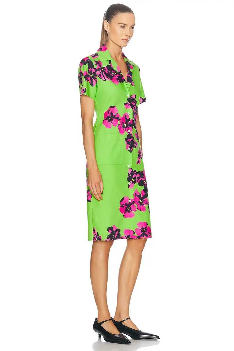 Miu Miu Midi Shirt Dress | Thumbnail 2 Miu Miu Midi Shirt Dress | Thumbnail 2