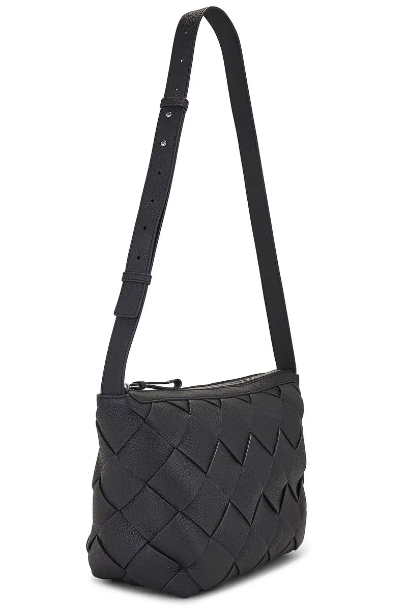 Bottega Veneta Medium Hobo Diagonal Intreccio Taurillon | Thumbnail 3