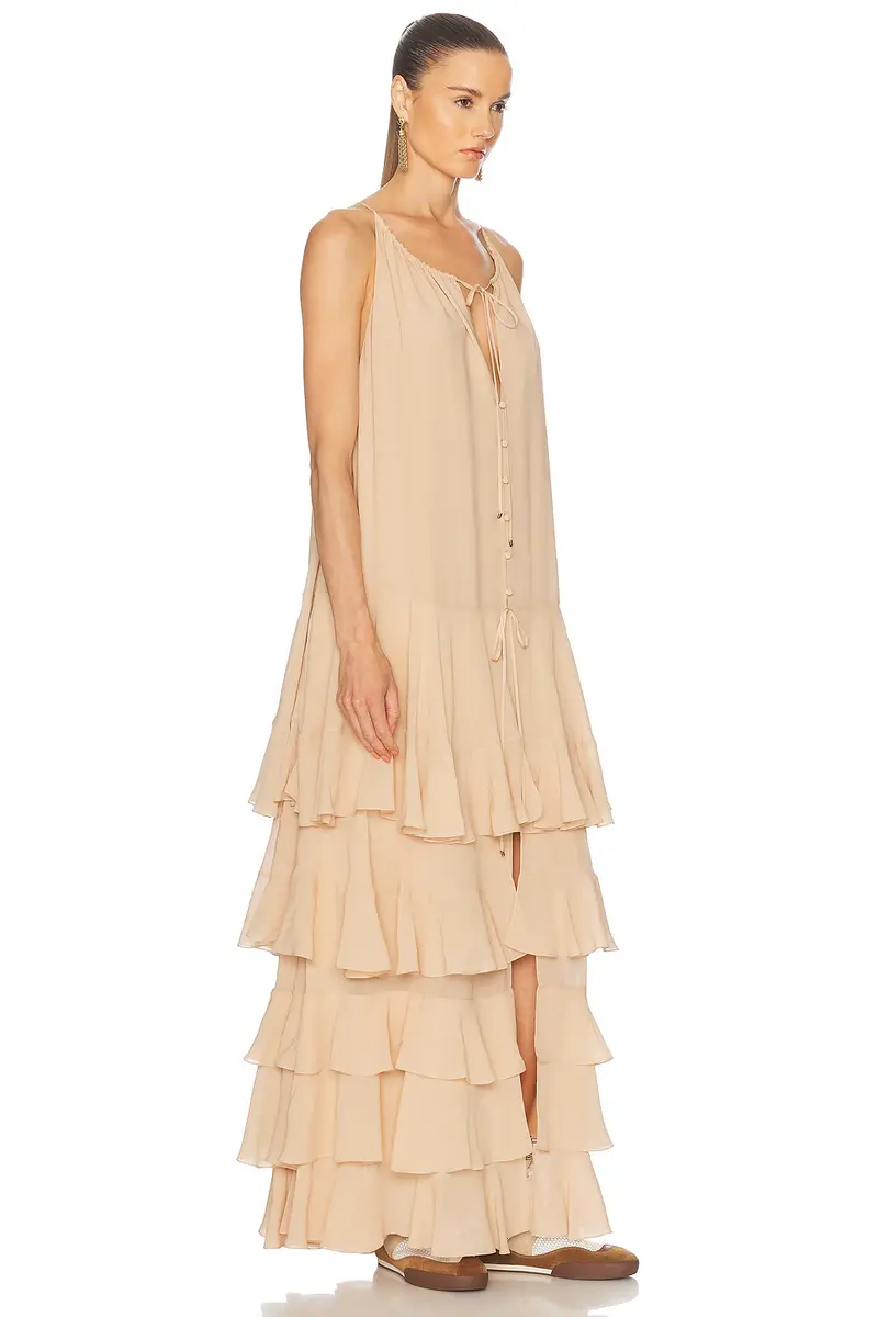 Chloé Flowy Tiered Dress | Thumbnail 2 Chloé Flowy Tiered Dress | Thumbnail 2