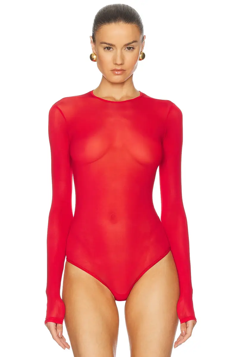 Wardrobe.NYC Sheer Bodysuit | Thumbnail 2 Wardrobe.NYC Sheer Bodysuit | Thumbnail 2