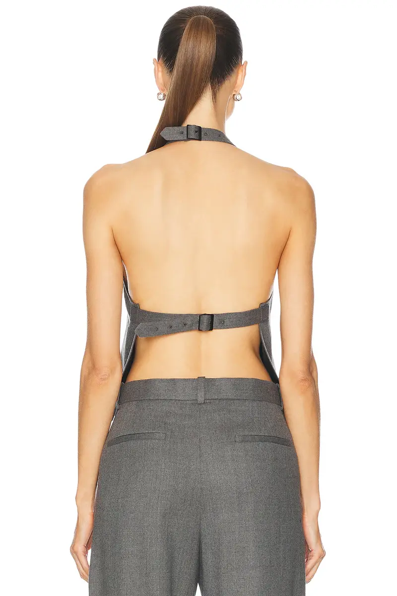 Wardrobe.NYC Backless Halter Top | Thumbnail 3 Wardrobe.NYC Backless Halter Top | Thumbnail 3
