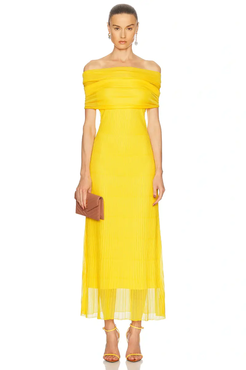 Simkhai Laurelle Off Shoulder Maxi Dress