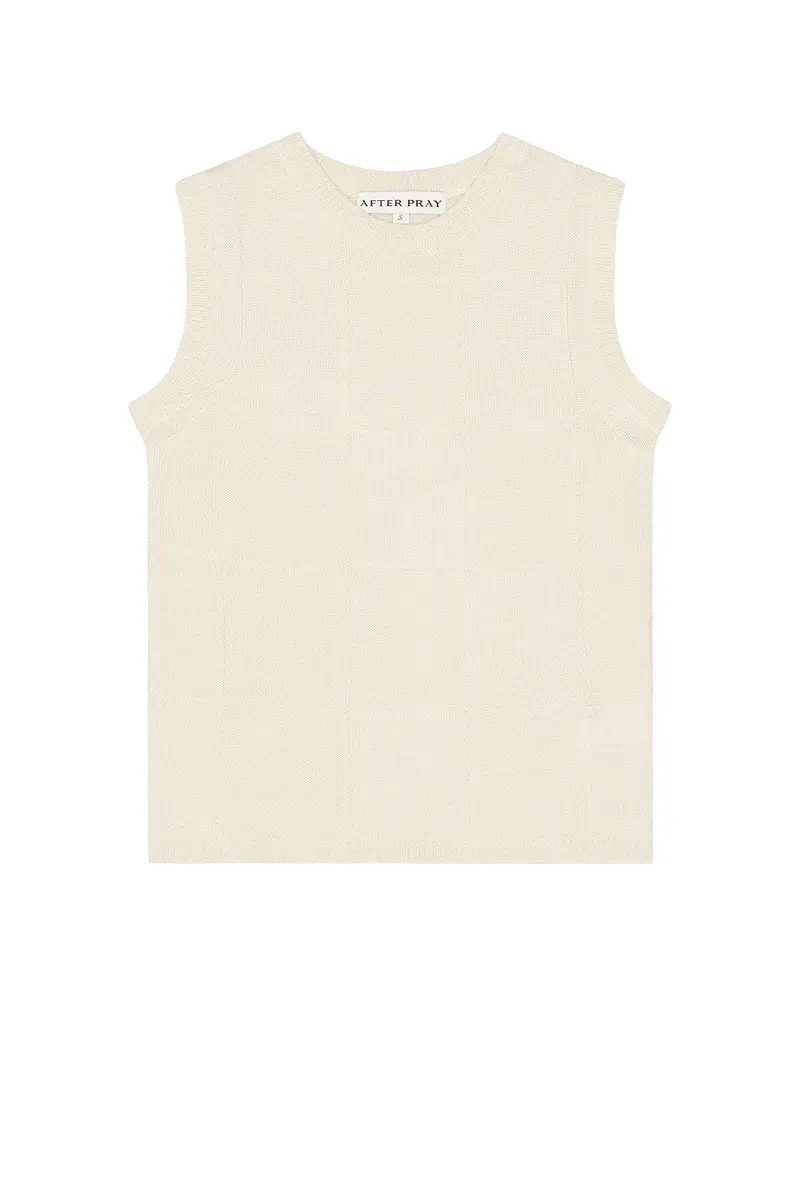 After Pray Damier Sleeveless Knit Top | Thumbnail 3