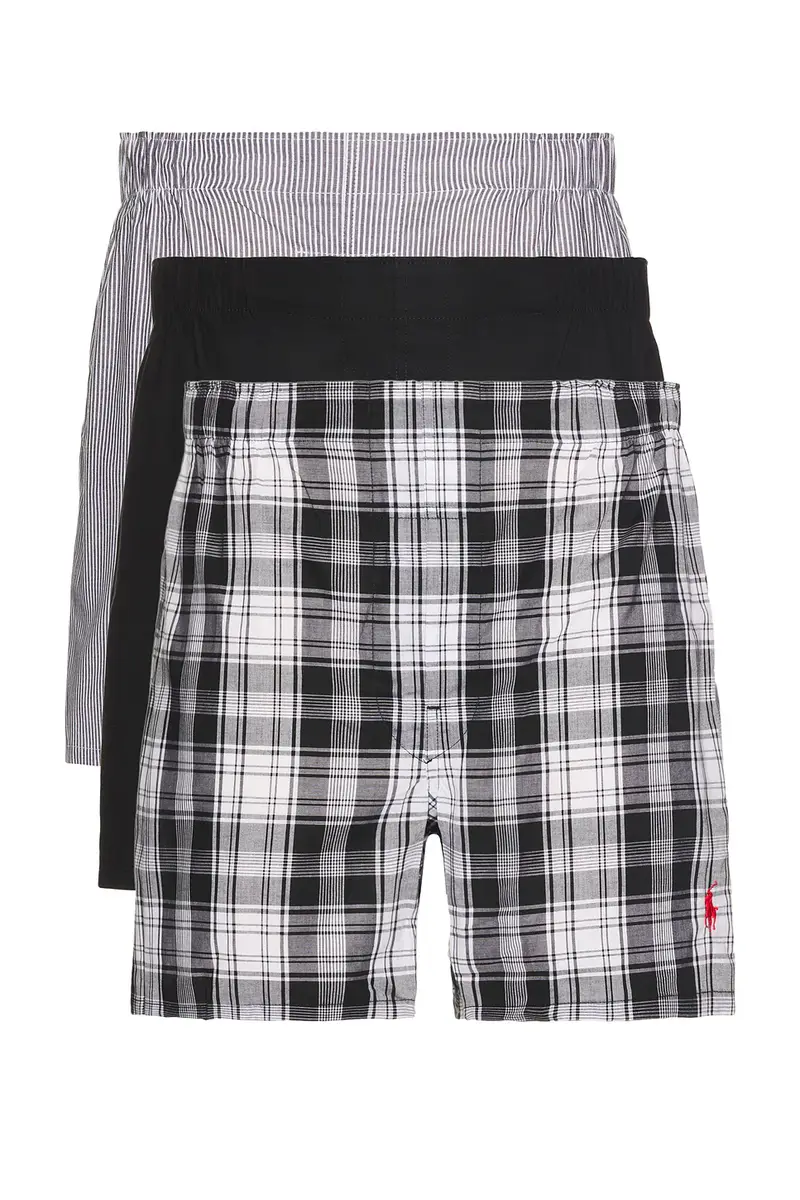 Polo Ralph Lauren Classic Fit Cotton Boxer 3 Pack | Thumbnail 3