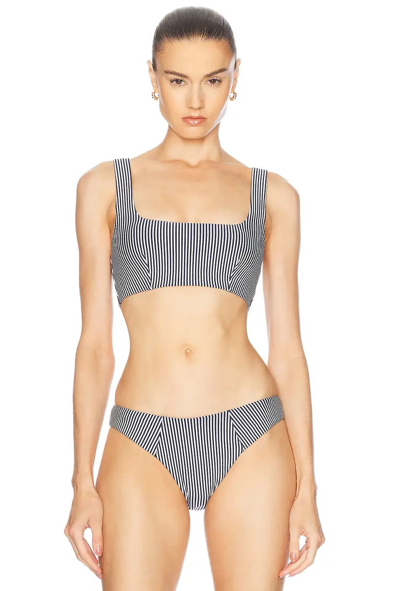 Simkhai Huxley Seamed Bikini Top