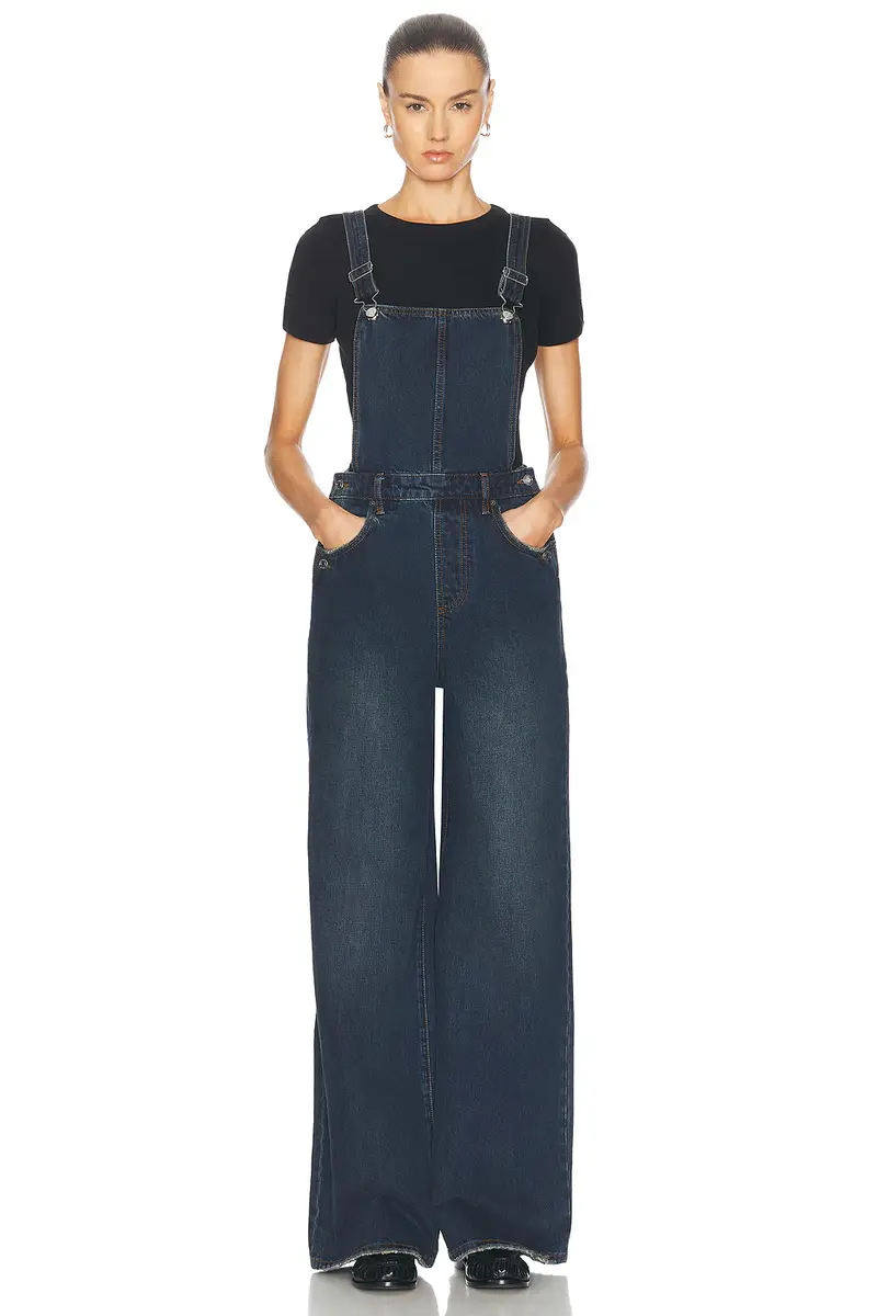 GRLFRND Sadie Wide Leg Overalls Jeans | Thumbnail 4 GRLFRND Sadie Wide Leg Overalls Jeans | Thumbnail 4