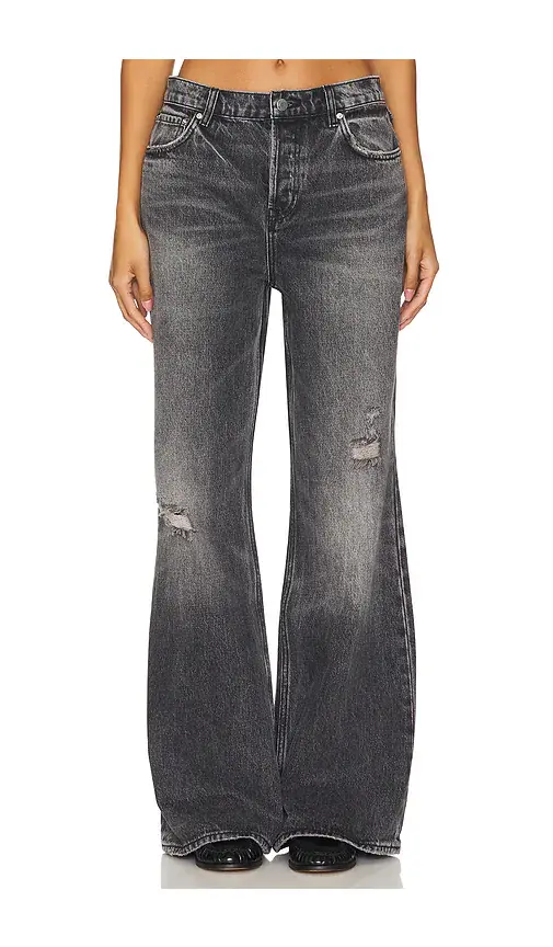 GRLFRND Jade Low Rise Relaxed Flare Jeans | Image 1 GRLFRND Jade Low Rise Relaxed Flare Jeans | Image 1