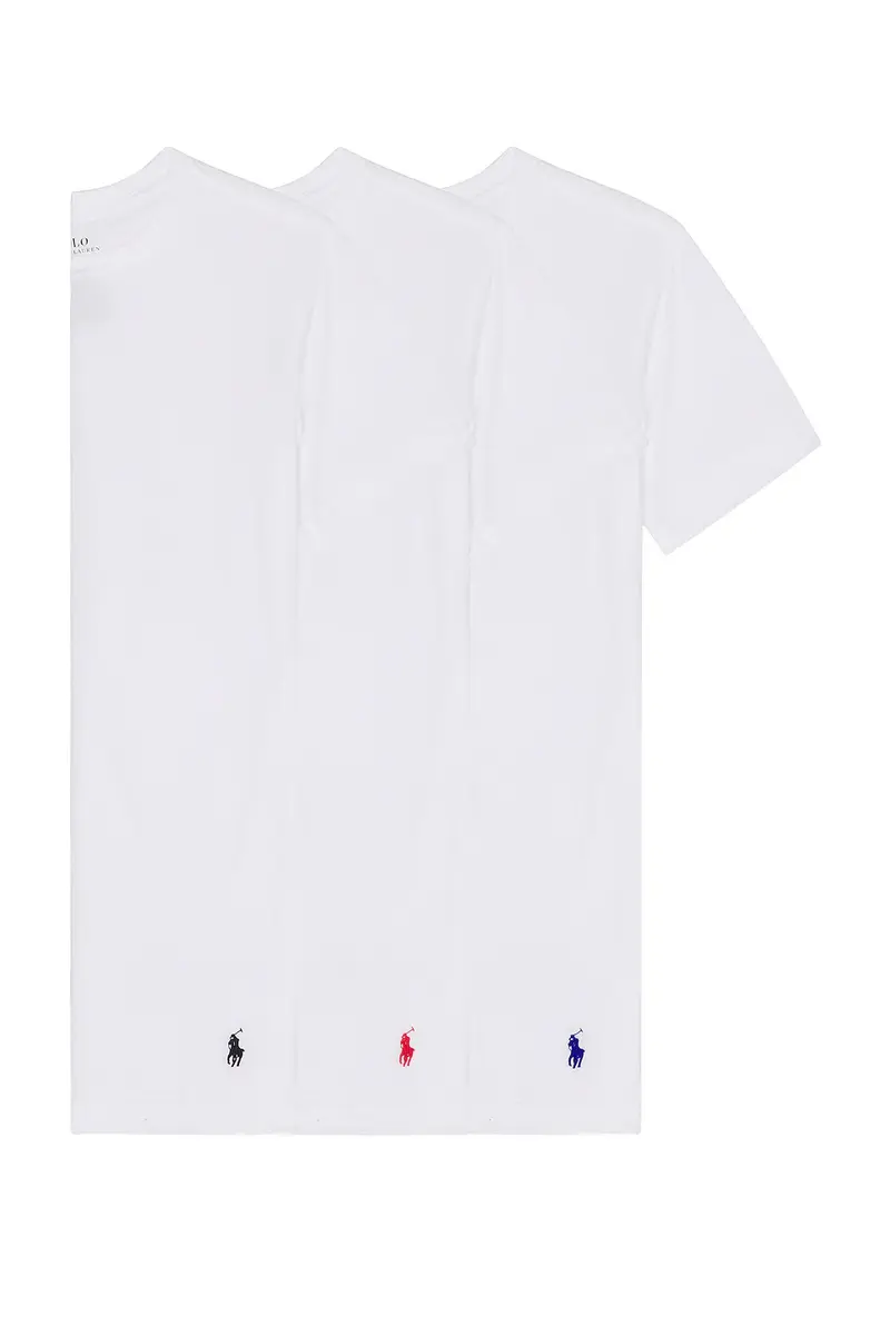 Polo Ralph Lauren Slim Fit Cotton 3 Pack Undershirt | Thumbnail 3