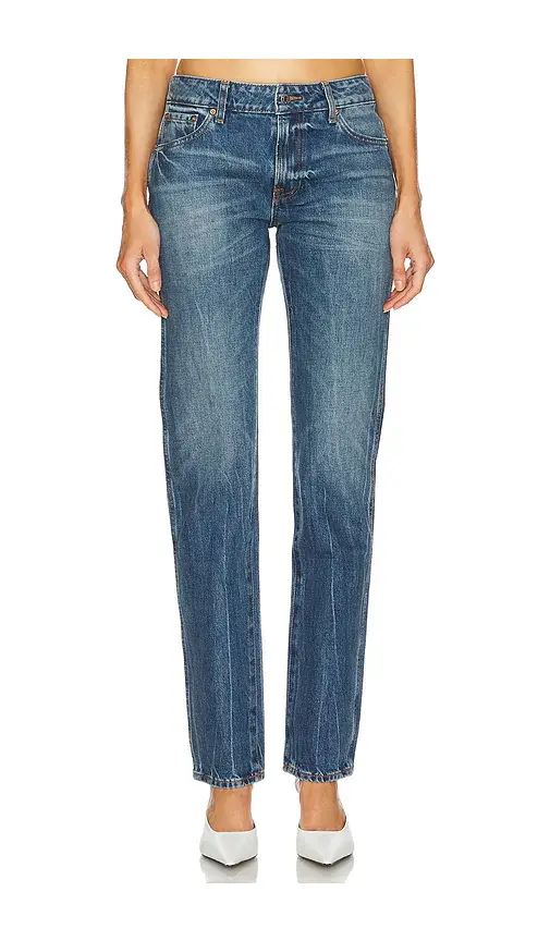 GRLFRND Isabel Low Rise Straight Jeans