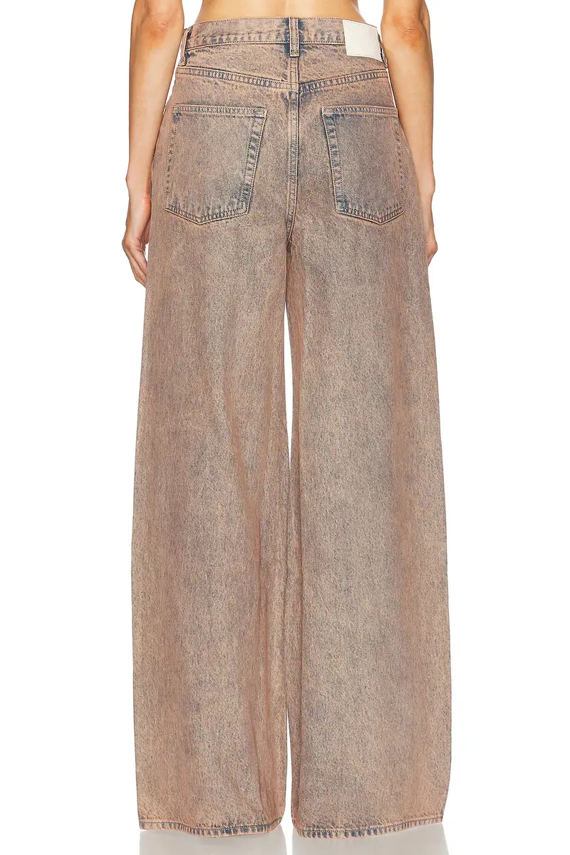 GRLFRND Luna Mid Rise Baggy Wide Leg Jeans | Thumbnail 6