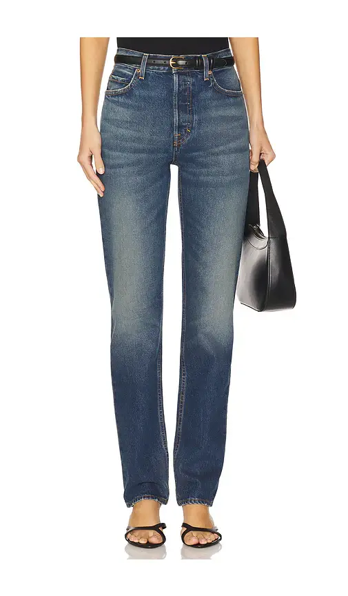 GRLFRND Walker Mid Rise Slim Jeans