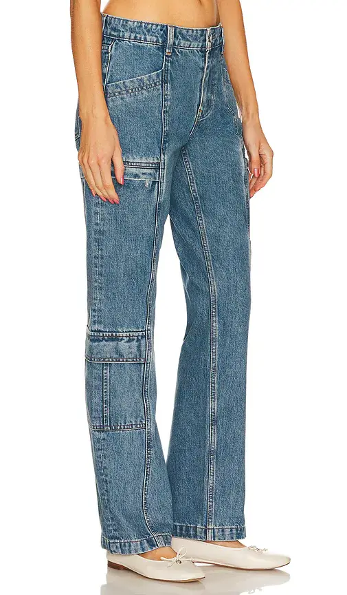 GRLFRND Naomi Low Rise Slim Cargo Jeans | Thumbnail 2 GRLFRND Naomi Low Rise Slim Cargo Jeans | Thumbnail 2