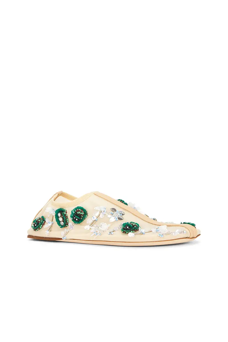 Christopher Esber Embla Beaded Mesh Flat | Thumbnail 2