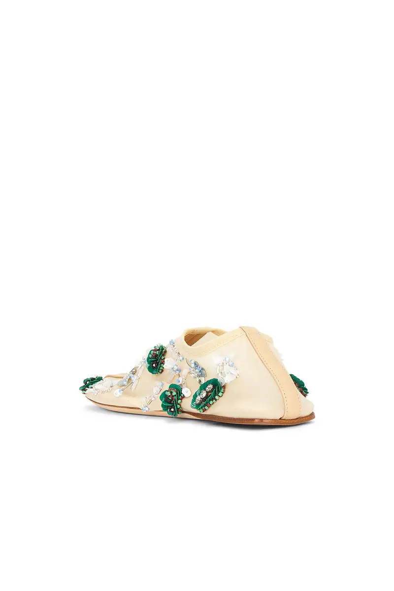 Christopher Esber Embla Beaded Mesh Flat | Thumbnail 3