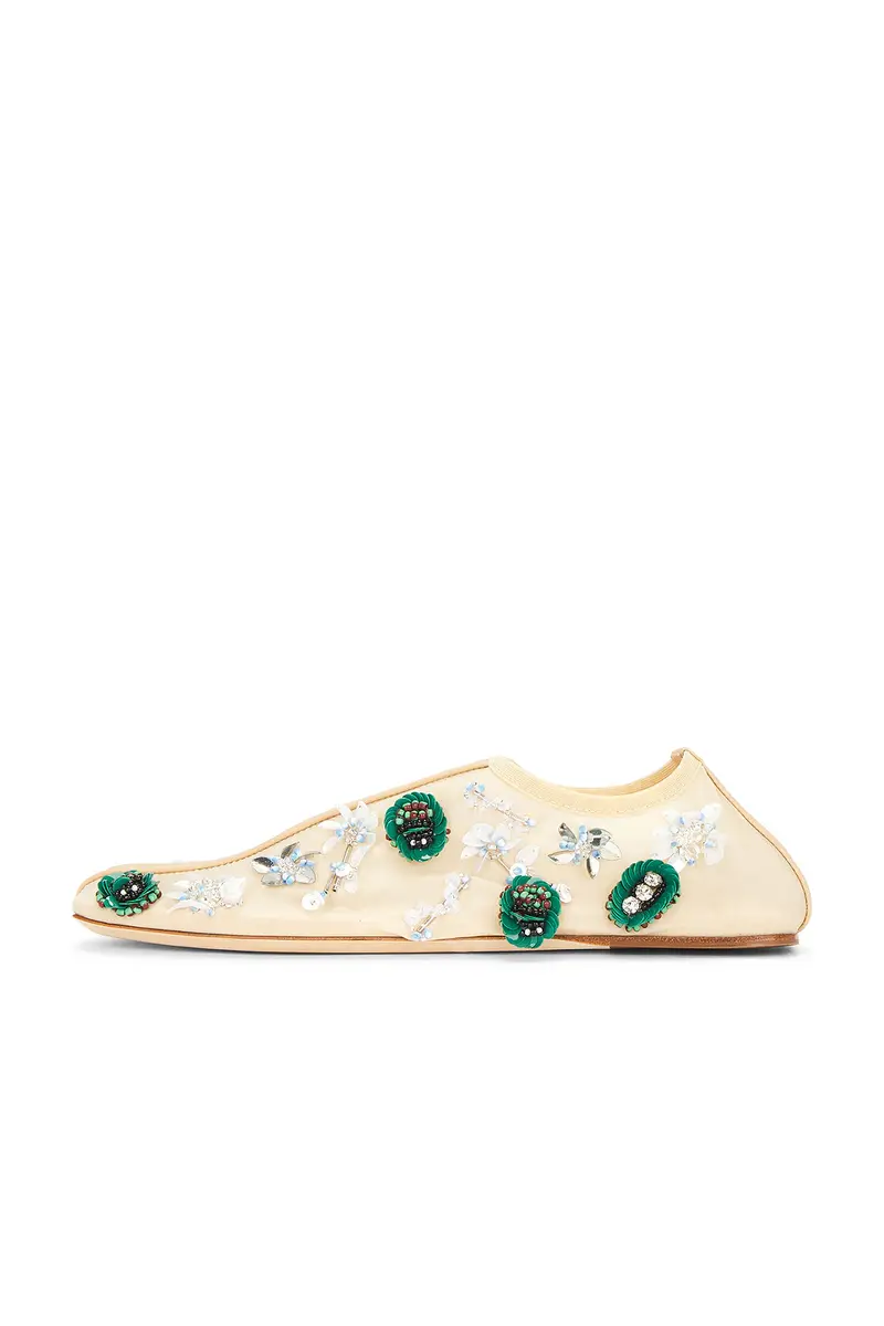Christopher Esber Embla Beaded Mesh Flat | Thumbnail 5