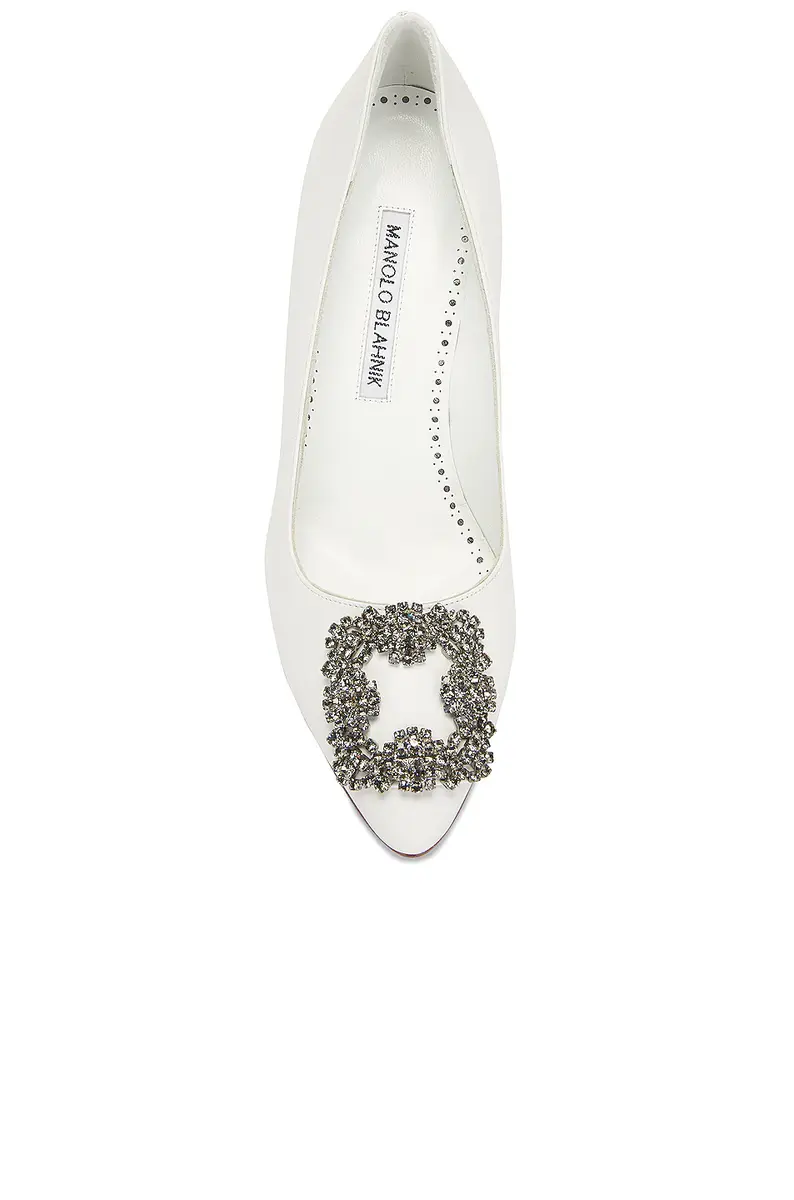 Manolo Blahnik Leather Hangisi 105 Heel | Thumbnail 4 Manolo Blahnik Leather Hangisi 105 Heel | Thumbnail 4
