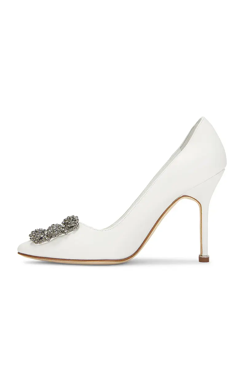 Manolo Blahnik Leather Hangisi 105 Heel | Thumbnail 5 Manolo Blahnik Leather Hangisi 105 Heel | Thumbnail 5