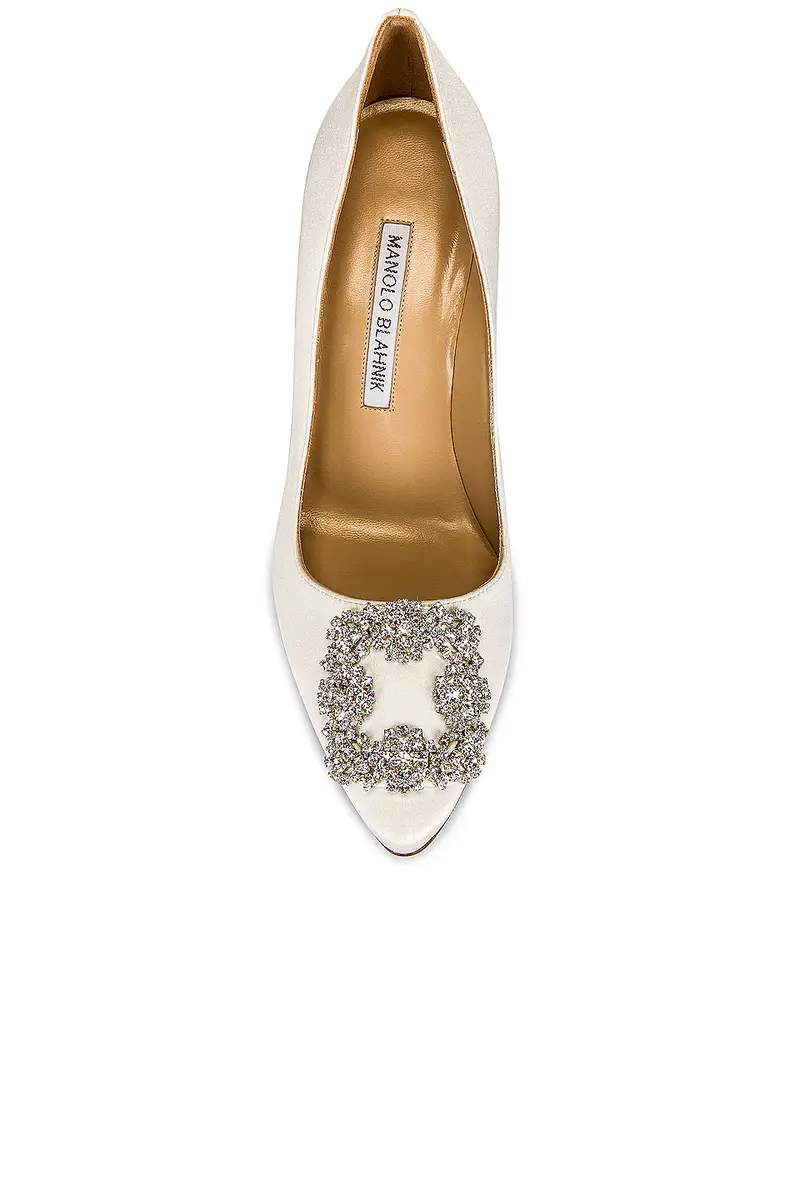 Manolo Blahnik Hangisi 105 Satin Heel | Thumbnail 4 Manolo Blahnik Hangisi 105 Satin Heel | Thumbnail 4