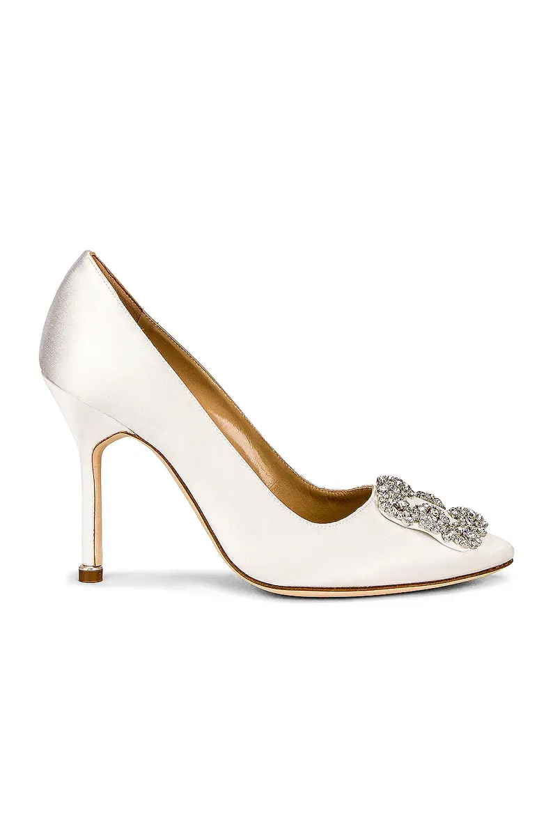 Manolo Blahnik Hangisi 105 Satin Heel