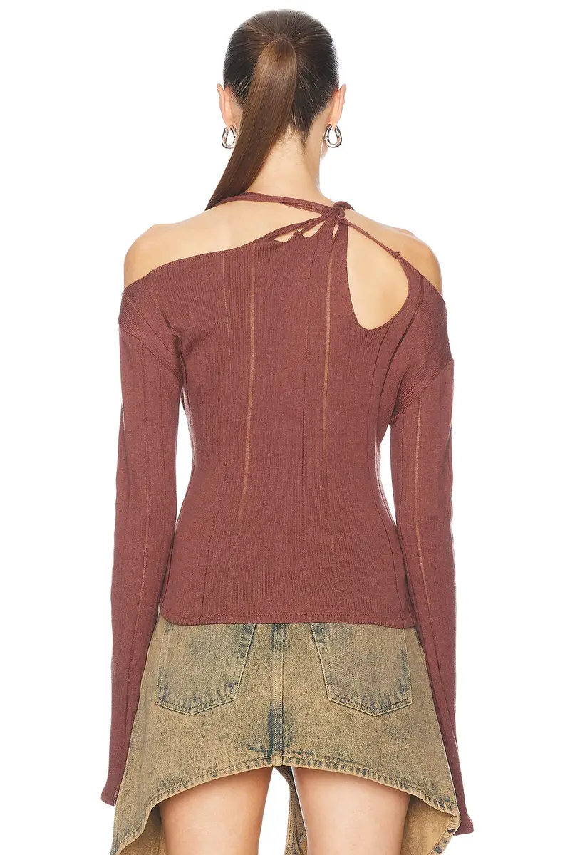 Jade Cropper Braided Long Sleeve Top | Thumbnail 3