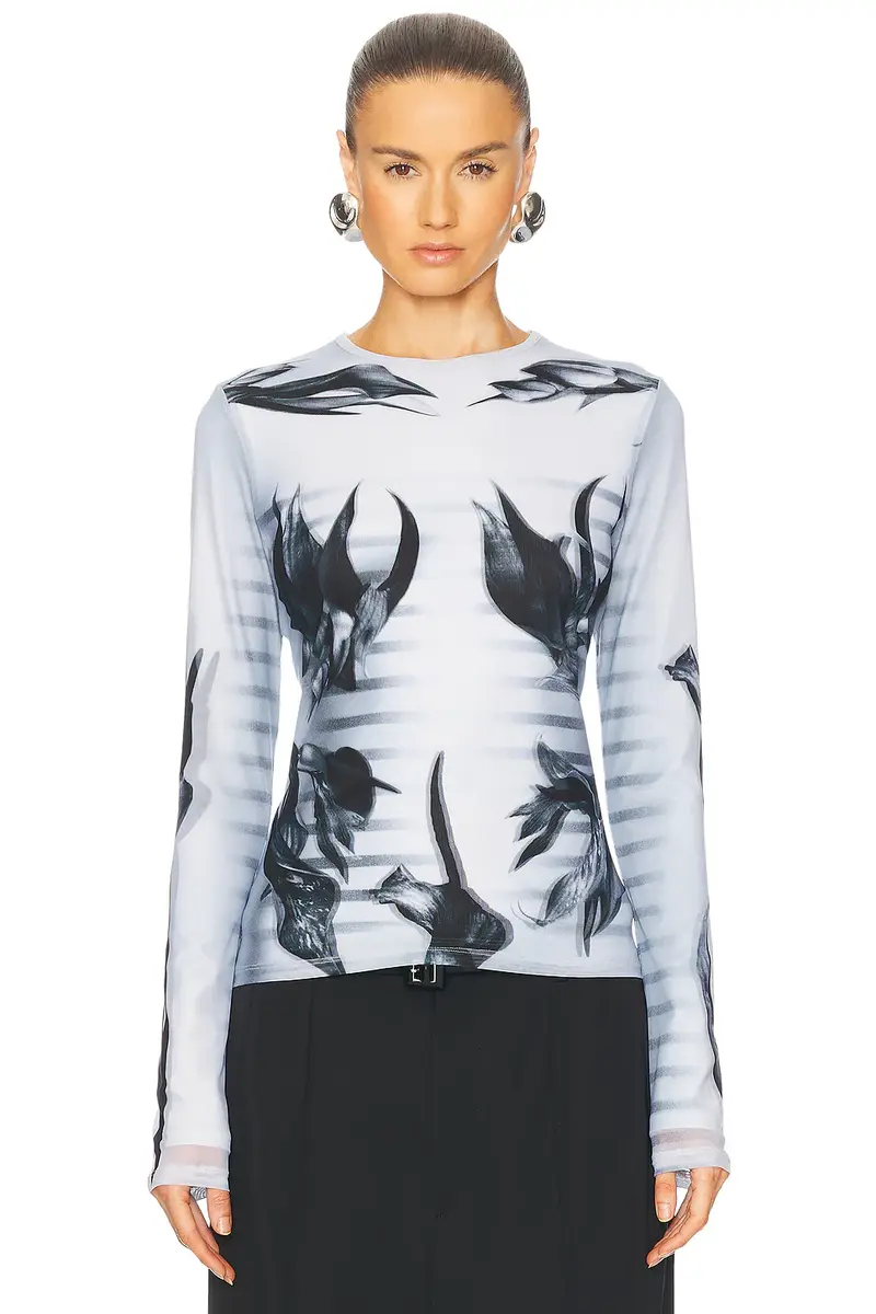 Jean Paul Gaultier Flower Body Morphing Mariniere Top | Image 1 Jean Paul Gaultier Flower Body Morphing Mariniere Top | Image 1
