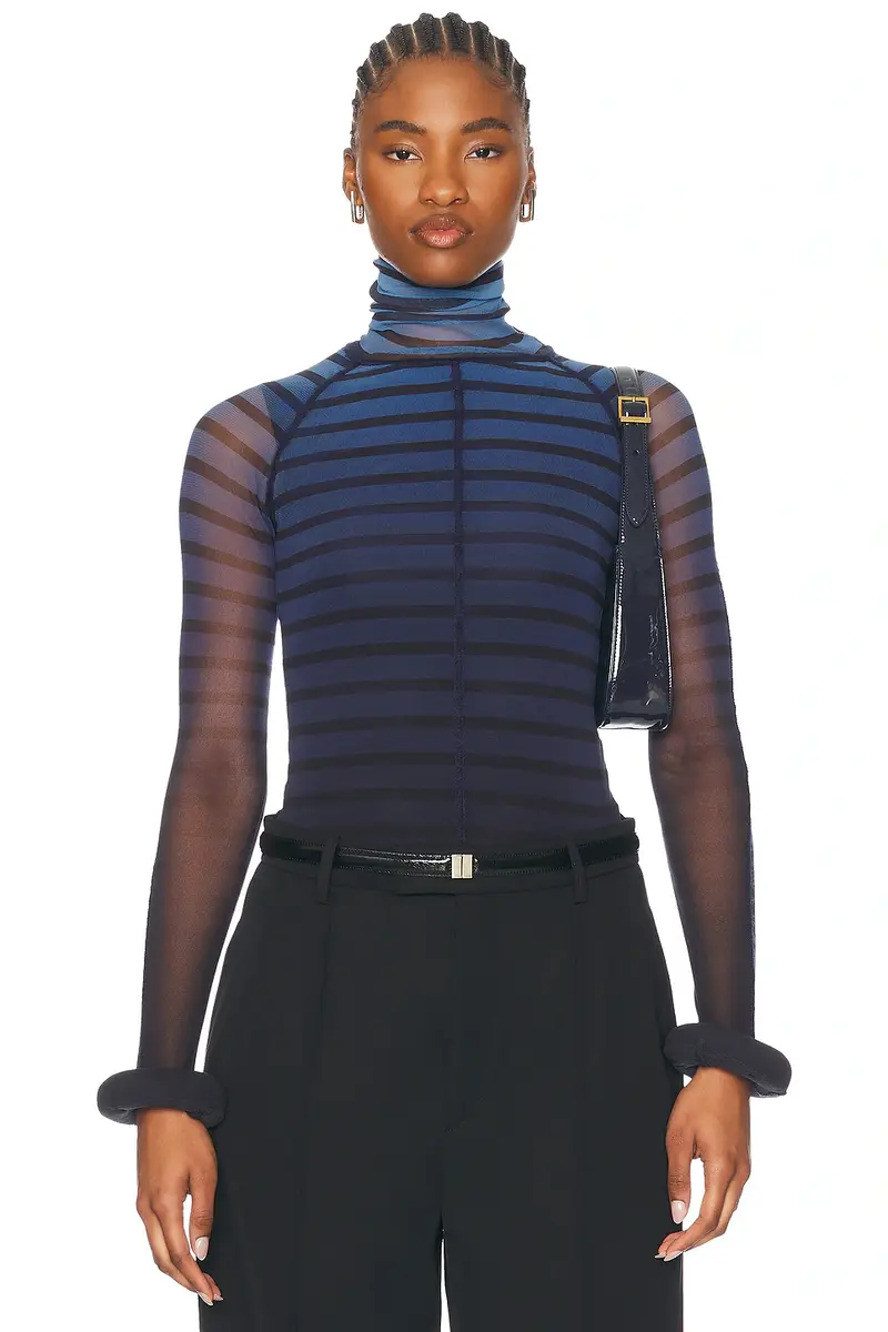 Jean Paul Gaultier 3d Cuff Long Sleeve Top | Image 1 Jean Paul Gaultier 3d Cuff Long Sleeve Top | Image 1