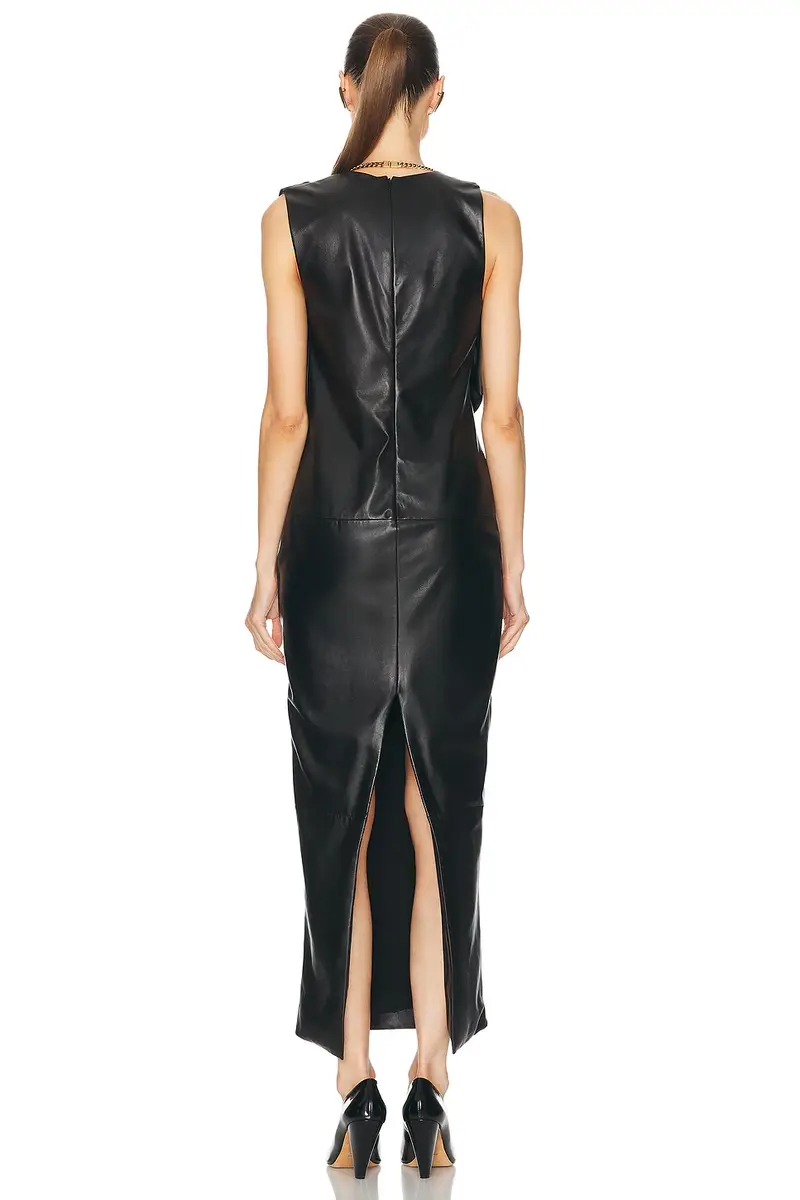 Khaite Reed Leather Dress | Thumbnail 4 Khaite Reed Leather Dress | Thumbnail 4