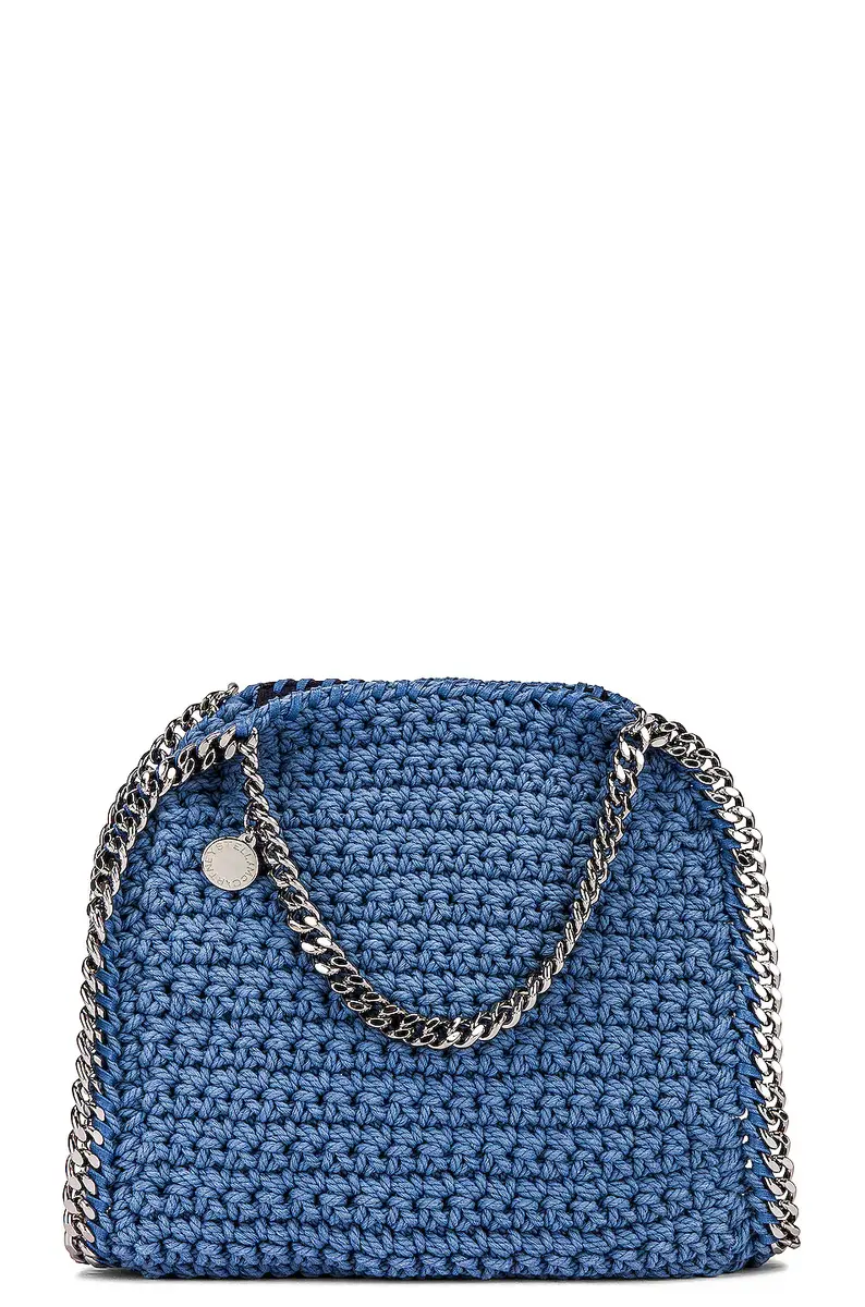 stella mccartney Stella McCartney Mini Crochet Falabella Bag | Image 1 stella mccartney Stella McCartney Mini Crochet Falabella Bag | Image 1