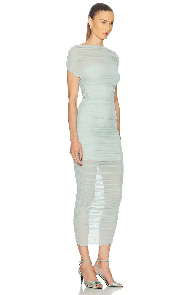 SEROYA Noel Off Shoulder Midi Dress | Thumbnail 2