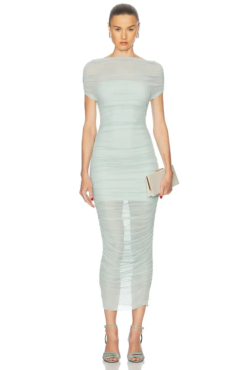 SEROYA Noel Off Shoulder Midi Dress | Image 1 SEROYA Noel Off Shoulder Midi Dress | Image 1