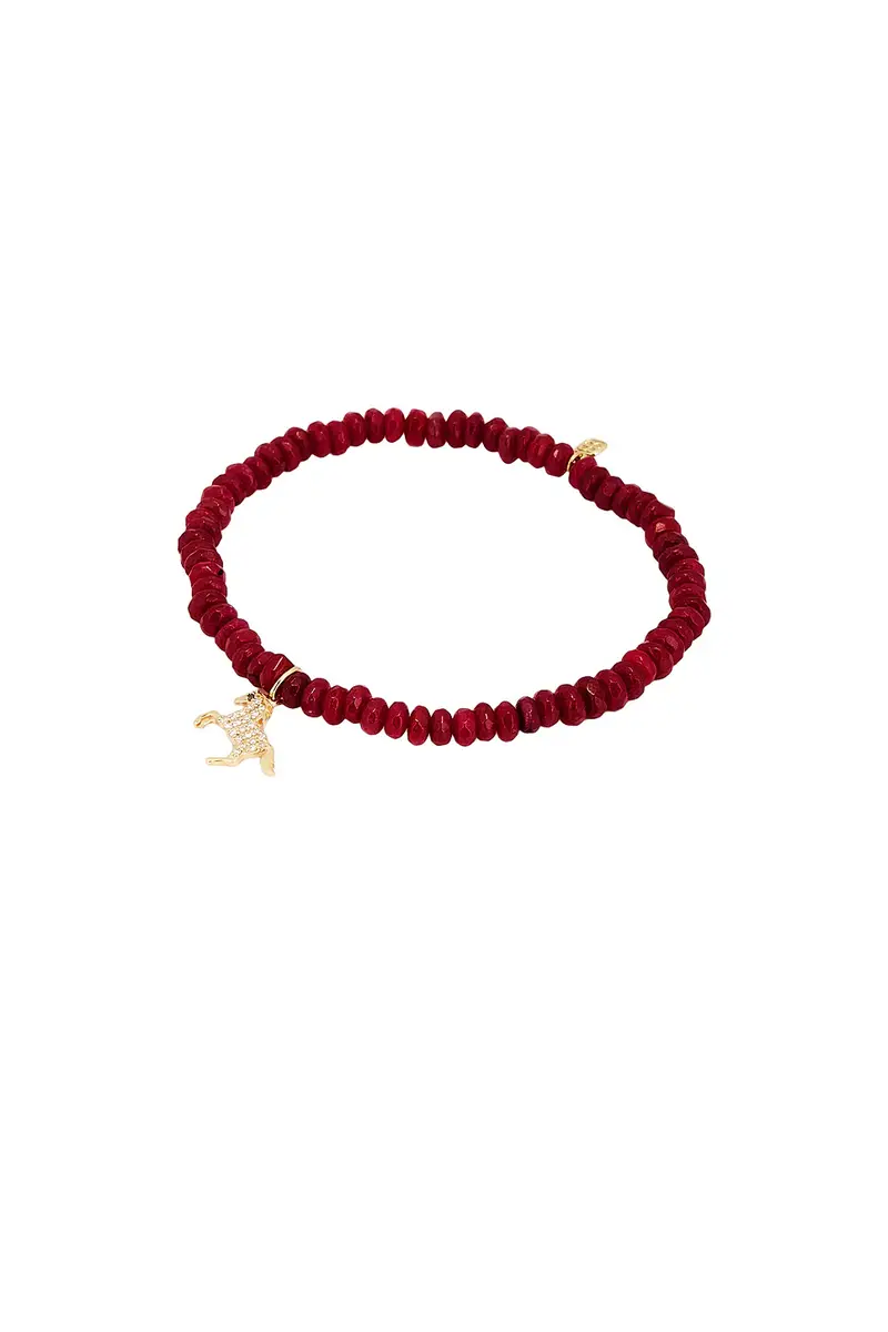 Small Horse Charm Jade Rondelle Bracelet Small Horse Charm Jade Rondelle Bracelet