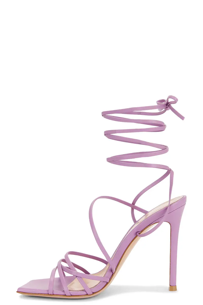 Gianvito Rossi Nappa Strappy Sandal | Thumbnail 5 Gianvito Rossi Nappa Strappy Sandal | Thumbnail 5