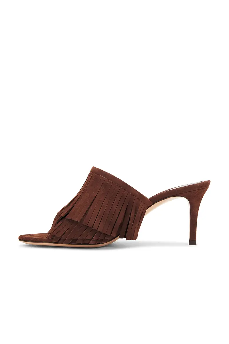 Gianvito Rossi Camoscio Fringe Mule Sandal | Thumbnail 5