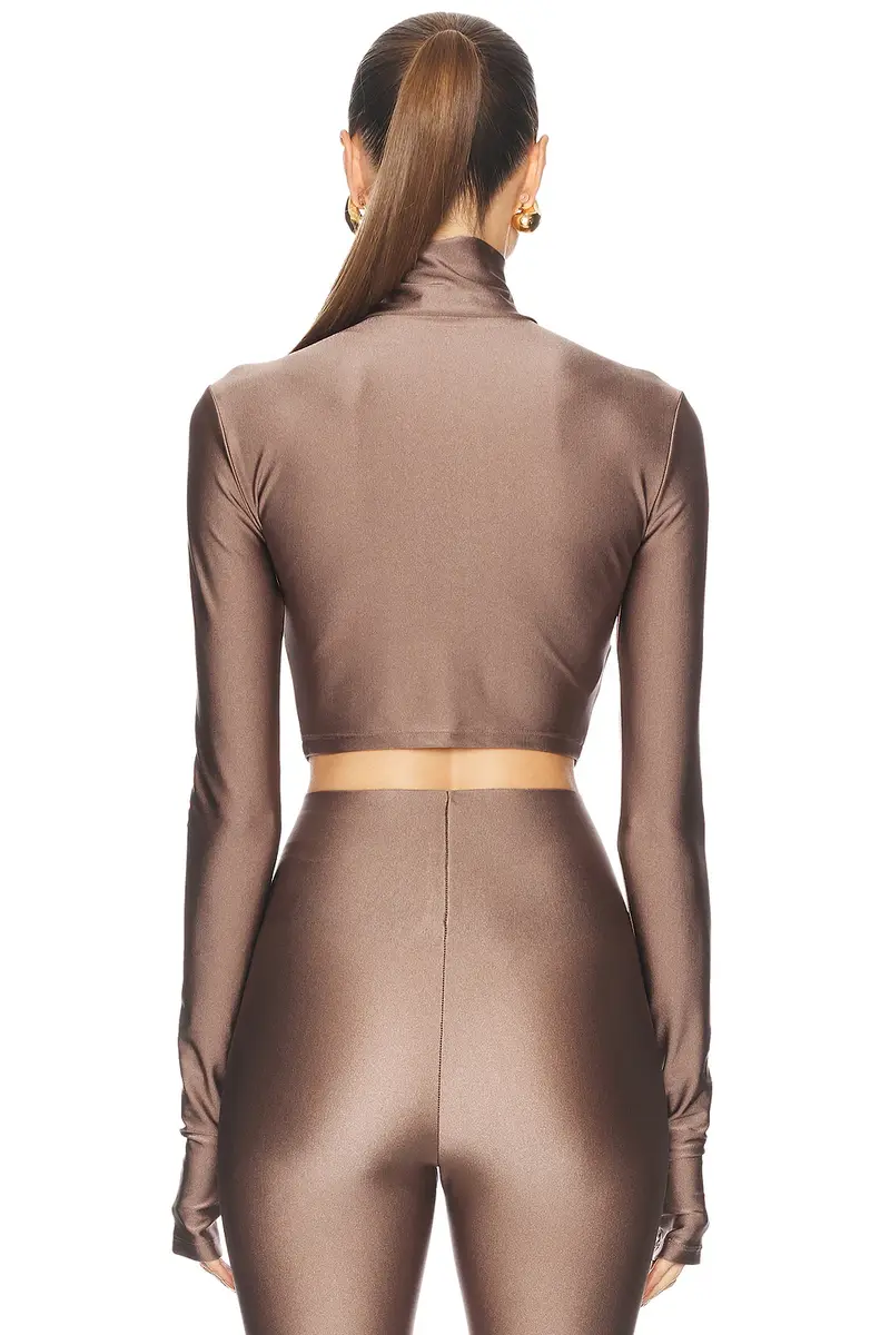 The Andamane Orchid Turtleneck Crop Top | Thumbnail 3 The Andamane Orchid Turtleneck Crop Top | Thumbnail 3