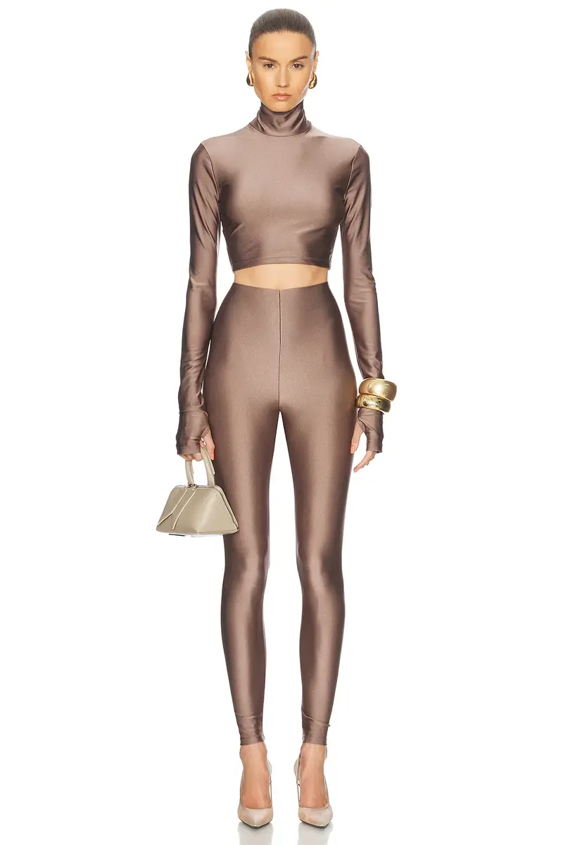 The Andamane Orchid Turtleneck Crop Top | Thumbnail 4 The Andamane Orchid Turtleneck Crop Top | Thumbnail 4