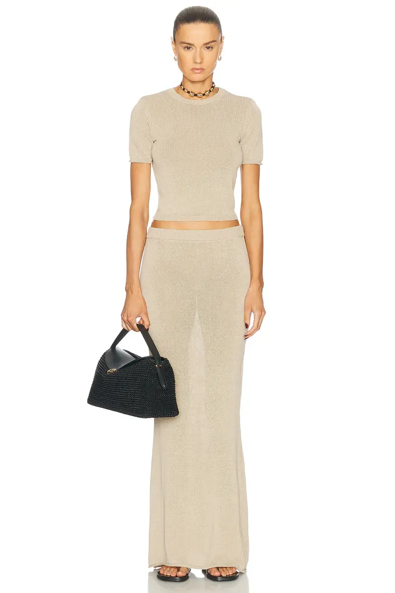 SEROYA Kora Knit Maxi Skirt | Thumbnail 5