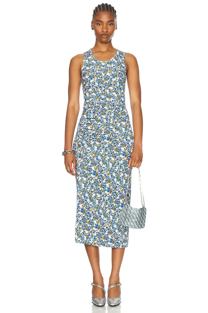 Rabanne Sleeveless Midi Dress | Thumbnail 4 Rabanne Sleeveless Midi Dress | Thumbnail 4