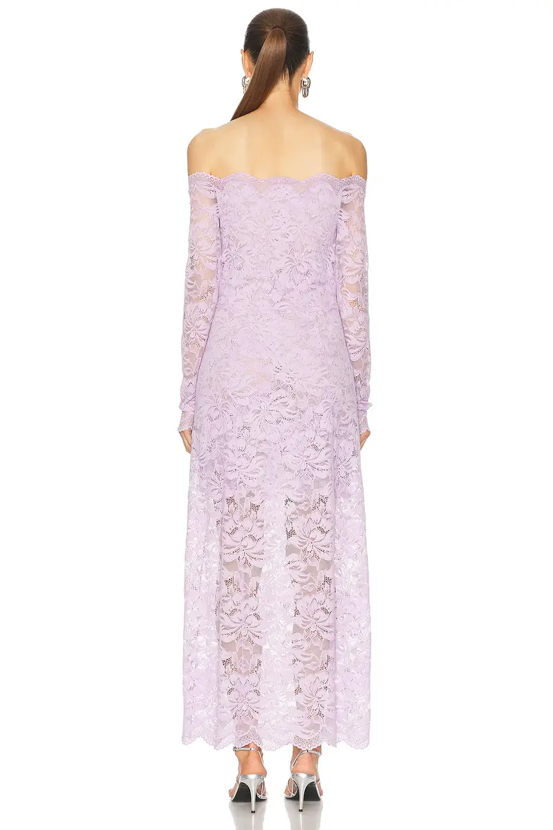 Rabanne Off The Shoulder Lace Dress | Thumbnail 3 Rabanne Off The Shoulder Lace Dress | Thumbnail 3