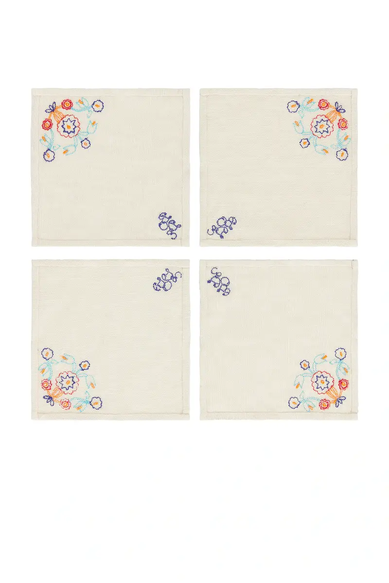 BODE Garden Party Cocktail Napkins | Thumbnail 4 BODE Garden Party Cocktail Napkins | Thumbnail 4