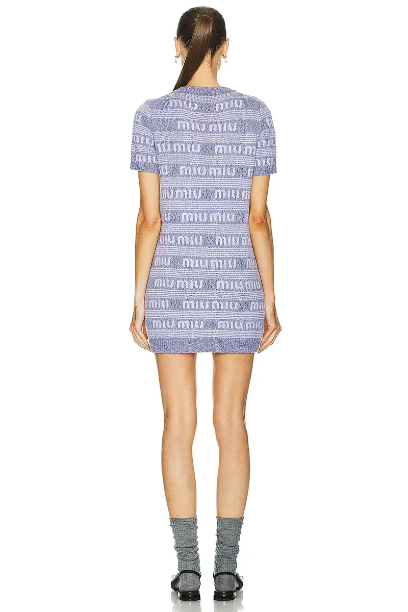 Miu Miu Cashmere Wool Logo Sweater | Thumbnail 3 Miu Miu Cashmere Wool Logo Sweater | Thumbnail 3