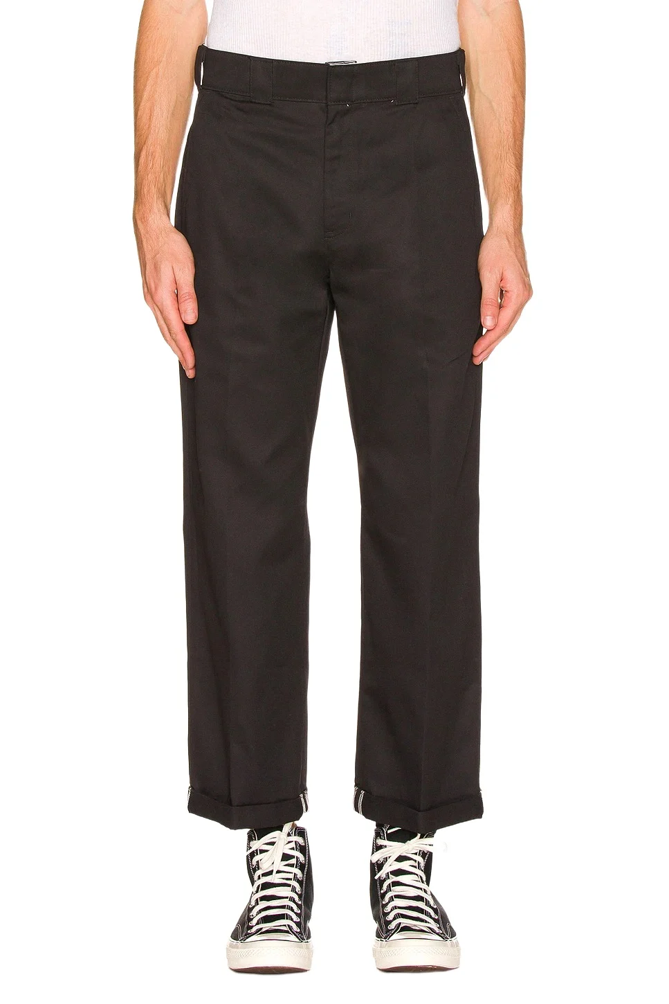 Regular Fit Cuffed Straight Leg Pant Regular Fit Cuffed Straight Leg Pant
