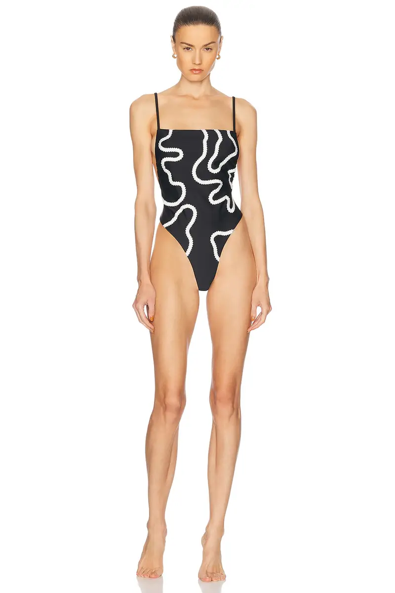 BODE Rickrack One Piece Swimsuit | Image 1 BODE Rickrack One Piece Swimsuit | Image 1