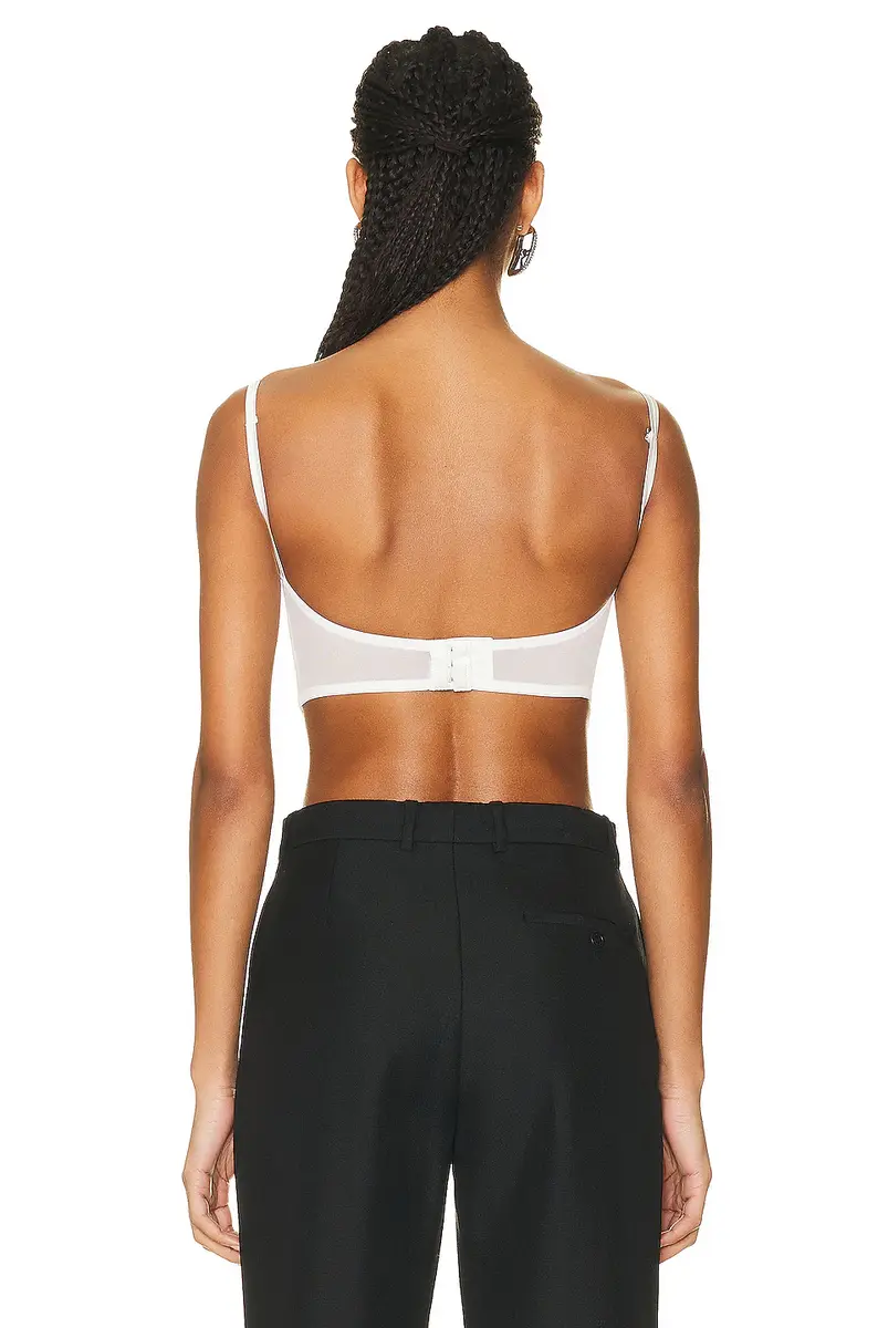 Fleur du Mal Bella Embroidery Open Back Bustier | Thumbnail 3 Fleur du Mal Bella Embroidery Open Back Bustier | Thumbnail 3