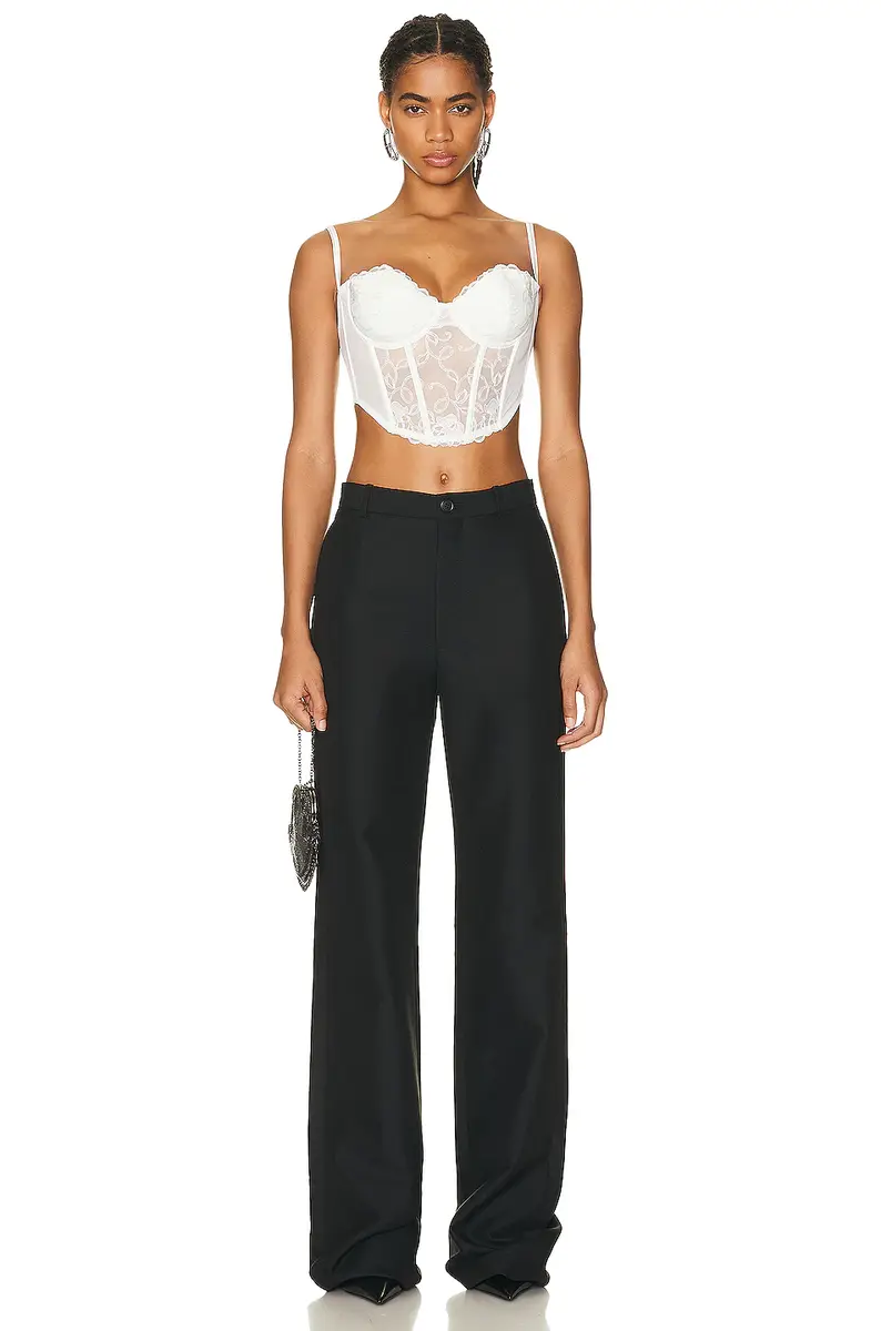 Fleur du Mal Bella Embroidery Open Back Bustier | Thumbnail 4 Fleur du Mal Bella Embroidery Open Back Bustier | Thumbnail 4