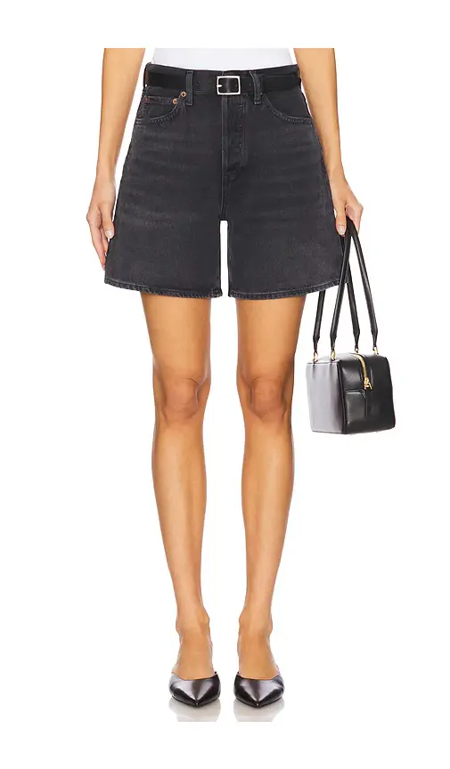 AGOLDE Dame High Rise Baggy Short
